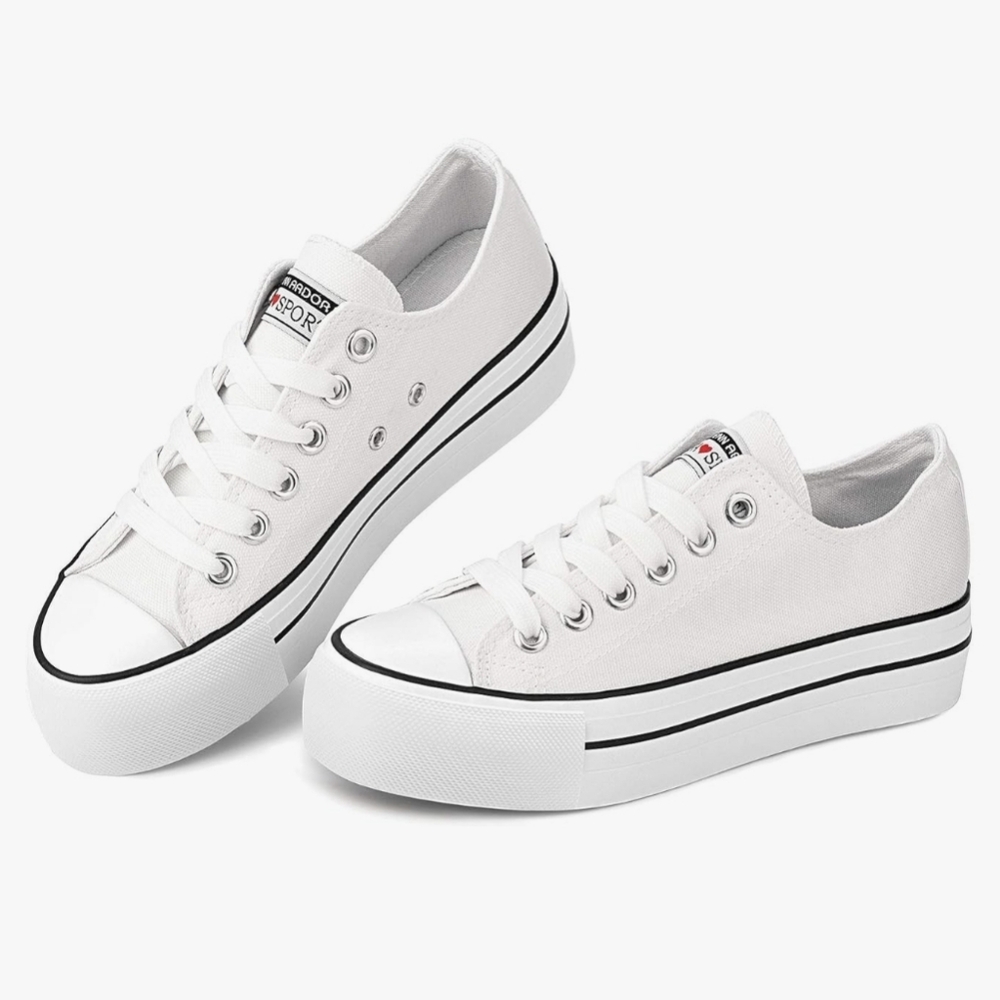 Women's Platform Low Top Casual Sneakers - Picture 1 of 2